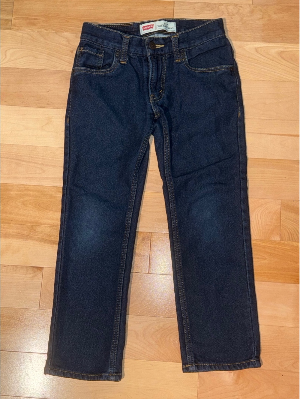 Levi's Boys' 505 Blue Denim Jeans Size 8 Regular Straight Leg